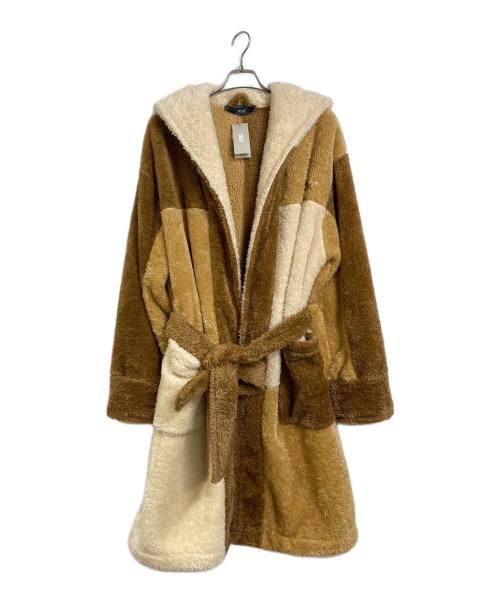 KITH（キス）KITH (キス) ガウンコート　ロングコート　KITHMAS 2023ホリデーコレクション ベージュ×アイボリー サイズ:S 未使用品の古着・服飾アイテム