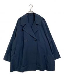 SLOBE IENA（スローブ イエナ）の古着「コットンニュアンストレンチコート　コットンコート　ライトアウター」｜ネイビー