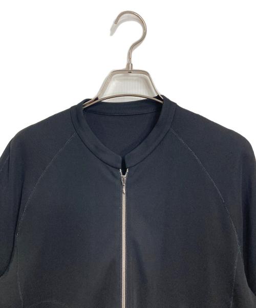 HaaT ISSEY MIYAKE（ハート イッセイ ミヤケ）Haat ISSEY MIYAKE (ハート イッセイ ミヤケ) ストレッチジャケット　ラグランジャケット　イッセイミヤケ ブラック サイズ:2の古着・服飾アイテム