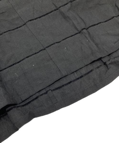 HaaT ISSEY MIYAKE（ハート イッセイ ミヤケ）Haat ISSEY MIYAKE (ハート イッセイ ミヤケ) ウエストリボン半袖リネンワンピース ブラック サイズ:2の古着・服飾アイテム