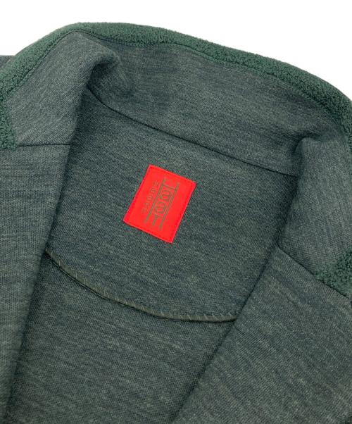 HaaT ISSEY MIYAKE（ハート イッセイ ミヤケ）Haat ISSEY MIYAKE (ハート イッセイ ミヤケ) ボンディングウール混コート　ロングコート　イッセイミヤケ グリーン サイズ:2の古着・服飾アイテム