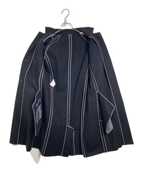 JIL SANDER（ジルサンダー）JIL SANDER (ジルサンダー) ウールチェスターコート　ロングコート　チェスターコート　アウター　イタリア製　デカタグ ネイビー サイズ:34の古着・服飾アイテム