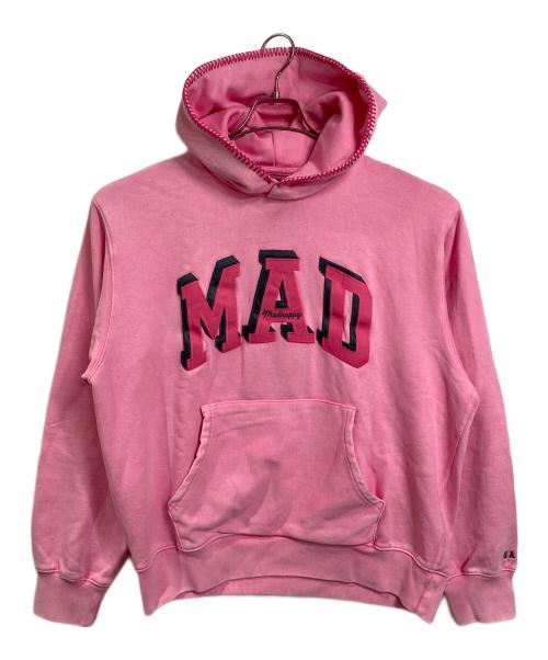 GAP（ギャップ）GAP (ギャップ) madhappy (マッドハッピー) MADロゴステッチフードプルオーバーパーカー　フーディ ピンク サイズ:M 未使用品の古着・服飾アイテム