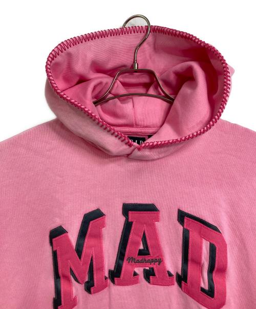 GAP（ギャップ）GAP (ギャップ) madhappy (マッドハッピー) MADロゴステッチフードプルオーバーパーカー　フーディ ピンク サイズ:M 未使用品の古着・服飾アイテム