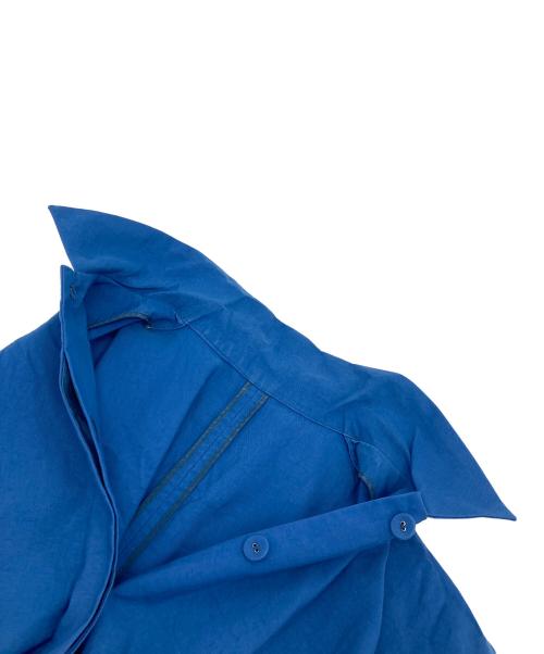 HaaT ISSEY MIYAKE（ハート イッセイ ミヤケ）Haat ISSEY MIYAKE (ハート イッセイ ミヤケ) シャツワンピース　半袖ワンピース　イッセイミヤケ ブルー サイズ:2の古着・服飾アイテム