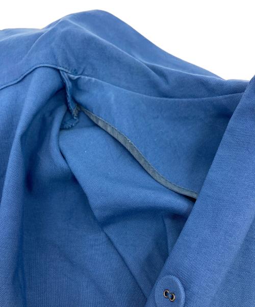 HaaT ISSEY MIYAKE（ハート イッセイ ミヤケ）Haat ISSEY MIYAKE (ハート イッセイ ミヤケ) シャツワンピース　半袖ワンピース　イッセイミヤケ ブルー サイズ:2の古着・服飾アイテム