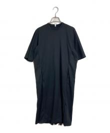 Haat ISSEY MIYAKE ORJ（イッセイミヤケ ハート オーアールジェイ）の古着「半袖ワンピース　日本製」｜ブラック