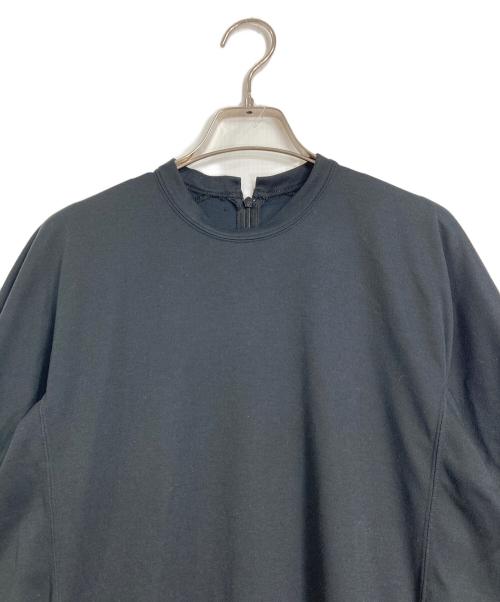 Haat ISSEY MIYAKE ORJ（イッセイミヤケ ハート オーアールジェイ）Haat ISSEY MIYAKE ORJ (イッセイミヤケ ハート オーアールジェイ) 半袖ワンピース　日本製 ブラック サイズ:2の古着・服飾アイテム