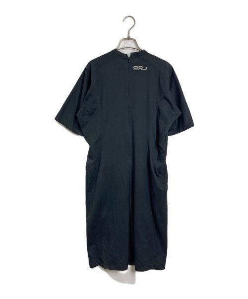 Haat ISSEY MIYAKE ORJ（イッセイミヤケ ハート オーアールジェイ）Haat ISSEY MIYAKE ORJ (イッセイミヤケ ハート オーアールジェイ) 半袖ワンピース　日本製 ブラック サイズ:2の古着・服飾アイテム