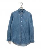 RALPH LAURENラルフローレン）の古着「デニムシャツ　CUSTOM FIT」｜ブルー