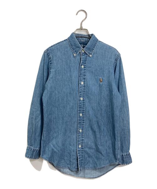 RALPH LAUREN（ラルフローレン）RALPH LAUREN (ラルフローレン) デニムシャツ　CUSTOM FIT ブルー サイズ:Sの古着・服飾アイテム
