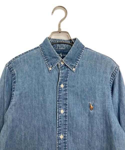 RALPH LAUREN（ラルフローレン）RALPH LAUREN (ラルフローレン) デニムシャツ　CUSTOM FIT ブルー サイズ:Sの古着・服飾アイテム