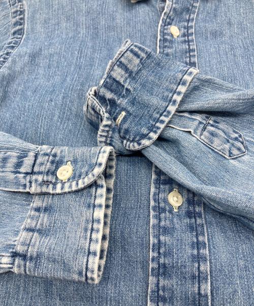 RALPH LAUREN（ラルフローレン）RALPH LAUREN (ラルフローレン) デニムシャツ　CUSTOM FIT ブルー サイズ:Sの古着・服飾アイテム
