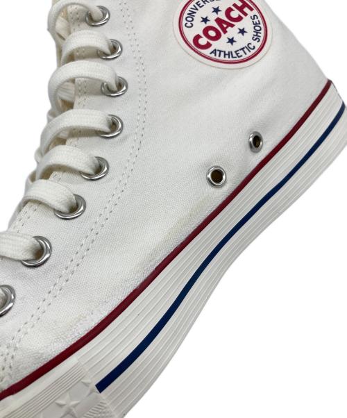 CONVERSE ADDICT（コンバース アディクト）CONVERSE ADDICT (コンバース アディクト) COACH CANVAS HI コーチキャンバスハイ　ハイカットスニーカー　ビブラムソール ホワイト サイズ:US7の古着・服飾アイテム