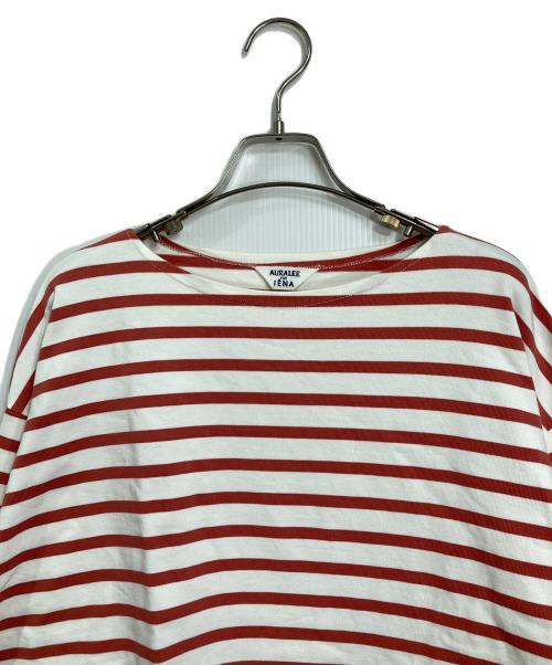 AURALEE（オーラリー）AURALEE (オーラリー) IENA (イエナ) バスクシャツ　ボーダー ホワイト×レッド サイズ:1の古着・服飾アイテム
