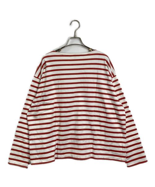 AURALEE（オーラリー）AURALEE (オーラリー) IENA (イエナ) バスクシャツ　ボーダー ホワイト×レッド サイズ:1の古着・服飾アイテム