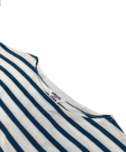 AURALEE（オーラリー）AURALEE (オーラリー) IENA (イエナ) バスクシャツ　ボーダー ブルー×ホワイト サイズ:1の古着・服飾アイテム