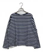 AURALEE×IENAオーラリー×イエナ）の古着「バスクシャツ　ボーダー」｜ホワイト×ネイビー