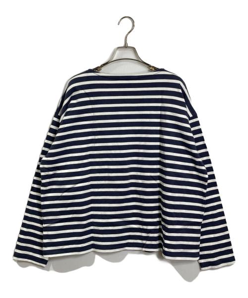 AURALEE（オーラリー）AURALEE (オーラリー) IENA (イエナ) バスクシャツ　ボーダー ホワイト×ネイビー サイズ:1の古着・服飾アイテム