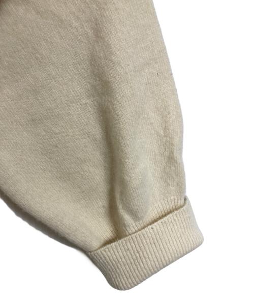 IENA（イエナ）IENA (イエナ) Fineニュージーウール ニュアンス Vプルオーバー　長袖ニット　日本製 アイボリー サイズ:実寸参照の古着・服飾アイテム