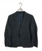 MARGARET HOWELLマーガレットハウエル）の古着「リネン混テーラードジャケット」｜ブラック