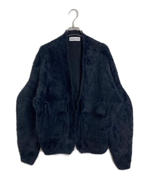 HeRIN.CYE（ヘリンドットサイ）HeRIN.CYE (ヘリンドットサイ) Shaggy cardigan  シャギーニットカーディガン ブラック サイズ:FREEの古着・服飾アイテム