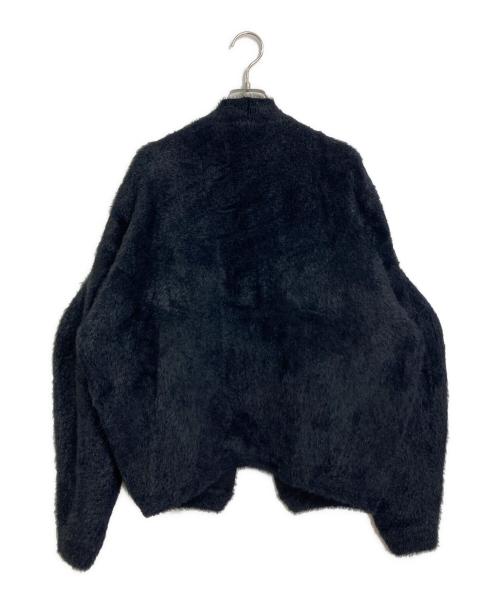 HeRIN.CYE（ヘリンドットサイ）HeRIN.CYE (ヘリンドットサイ) Shaggy cardigan  シャギーニットカーディガン ブラック サイズ:FREEの古着・服飾アイテム