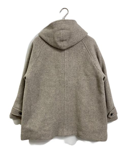URBAN RESEARCH DOORS（アーバンリサーチドアーズ）URBAN RESEARCH DOORS (アーバンリサーチドアーズ) エアリーウールフードコート アウター　ミドル丈 ベージュ サイズ:M 未使用品の古着・服飾アイテム
