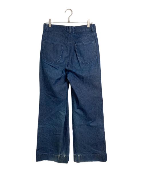 JOHN LAWRENCE SULLIVAN（ジョン ローレンス サリバン）JOHN LAWRENCE SULLIVAN (ジョン ローレンス サリバン) Rigid denim wide pants リジットデニムワイドパンツ　ワイドパンツ　日本製 インディゴ サイズ:44の古着・服飾アイテム