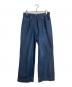 JOHN LAWRENCE SULLIVAN（ジョン ローレンス サリバン）の古着「Rigid denim wide pants リジットデニムワイドパンツ　ワイドパンツ　日本製」｜インディゴ