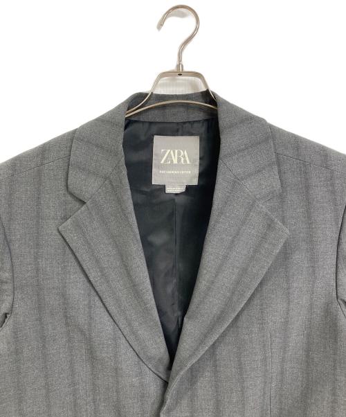 ZARA（ザラ）ZARA (ザラ) ピンストライプ セットアップスーツ　パンツスーツ　ジャケット　ワイドパンツ　セレモニー グレー サイズ:SIZE M / パンツUS30の古着・服飾アイテム