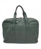 COACHコーチ）の古着「ブリーフケース　レザーバッグ　ビジネスバッグ」｜グリーン