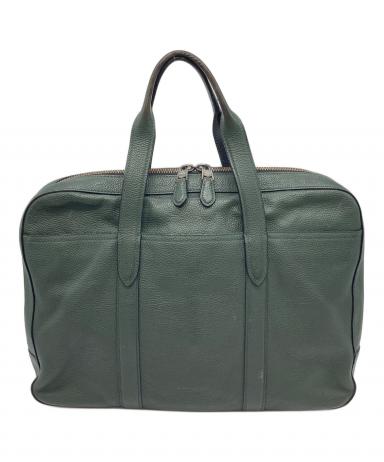 COACH ビジネスバッグ ダークグリーンレザー 中古・古着通販】COACH (コーチ) ブリーフケース レザーバッグ