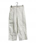 Traditional Weatherwearトラディショナルウェザーウェア）の古着「ユニオンスラック シンチバックタックスラックス」｜ホワイト