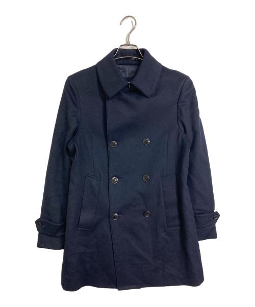 TOMORROW LAND（トゥモローランド）TOMORROW LAND (トゥモローランド) カシミヤ混 ダブル ピーコート　アウター ネイビー サイズ:44の古着・服飾アイテム