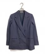 EVERYDAY I LIKE.エヴリデイ アイ ライク）の古着「DOUBLE ジャケット ダブルブレストジャケット　アウター　ライトアウター　セレモニー　オフィスカジュアル　フォーマル」｜ネイビー