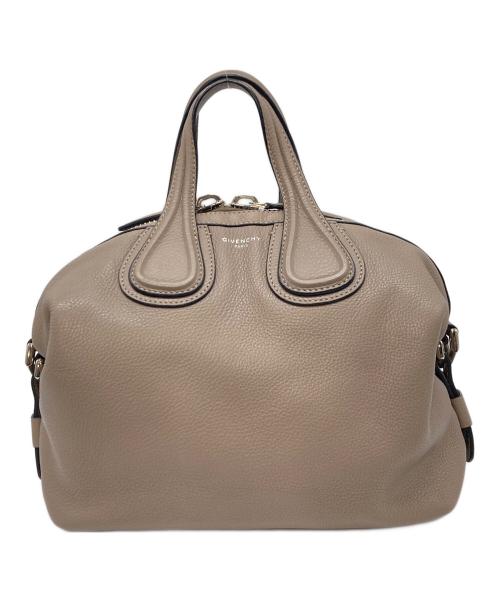 GIVENCHY（ジバンシィ）GIVENCHY (ジバンシィ) ハンドバッグ　レザーバッグ　ナイチンゲール グレー サイズ:実寸参照の古着・服飾アイテム