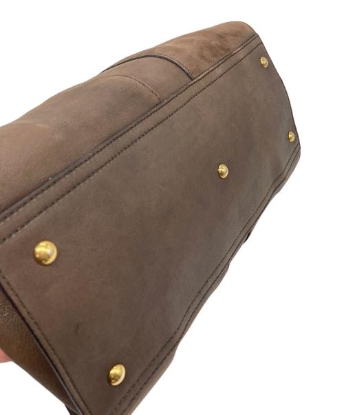 Yves Saint Laurent（イヴサンローラン）Yves Saint Laurent (イヴサンローラン) カバス ハンドバッグ　レザーバッグ ブラウン サイズ:実寸参照の古着・服飾アイテム