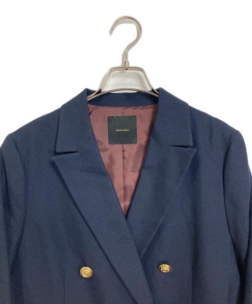 Spick and Span（スピック＆スパン）Spick and Span (スピックアンドスパン) ウール先染めダブルジャケット ネイビー サイズ:38の古着・服飾アイテム