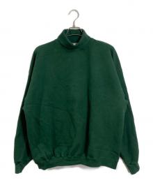 TULTEX（タルテックス）の古着「【古着】90’Sタートルネックスウェット ブランクスウェット　90年代　USA製」｜グリーン