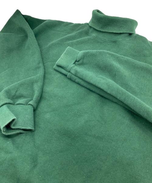 TULTEX（タルテックス）TULTEX (タルテックス) 【古着】90’Sタートルネックスウェット ブランクスウェット　90年代　USA製 グリーン サイズ:XLの古着・服飾アイテム