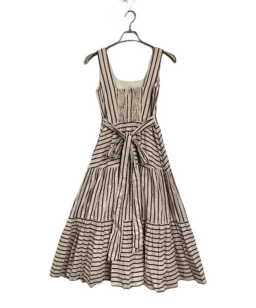 Estella.K（エステラケー）Estella.K (エステラケー) ノースリーブワンピース　ロングワンピース　コットンワンピース ベージュ サイズ:FREEの古着・服飾アイテム
