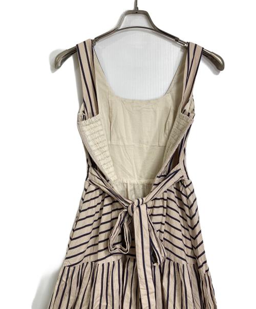 Estella.K（エステラケー）Estella.K (エステラケー) ノースリーブワンピース　ロングワンピース　コットンワンピース ベージュ サイズ:FREEの古着・服飾アイテム