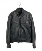 BRANDED GARAMENTブランデッド ガーメンツ）の古着「レザーライダースジャケット　ライナーベスト」｜ブラック