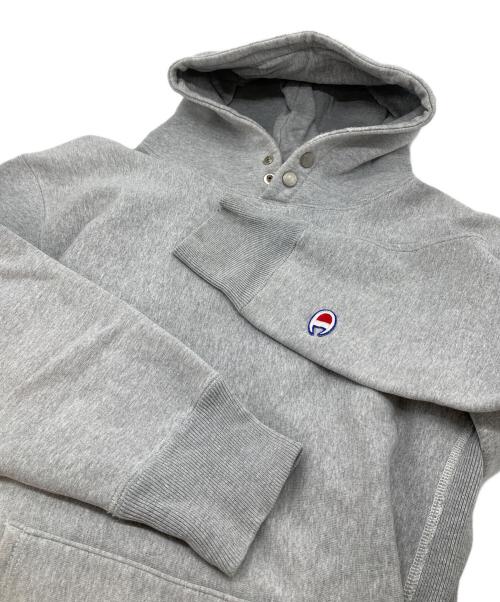 Champion REVERSE WEAVE（チャンピオン リバース ウィーブ）Champion REVERSE WEAVE (チャンピオン リバース ウィーブ) パーカー　リバースウィーブ グレー サイズ:Lの古着・服飾アイテム
