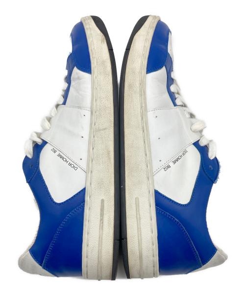 DIOR HOMME（ディオール オム）DIOR HOMME (ディオール オム) B02スニーカー　ローカットスニーカー　イタリア製 ホワイト×ブルー サイズ:42の古着・服飾アイテム