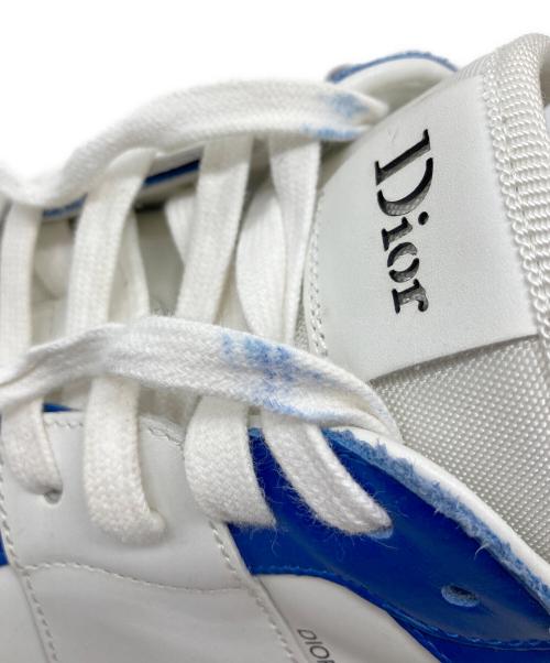DIOR HOMME（ディオール オム）DIOR HOMME (ディオール オム) B02スニーカー　ローカットスニーカー　イタリア製 ホワイト×ブルー サイズ:42の古着・服飾アイテム