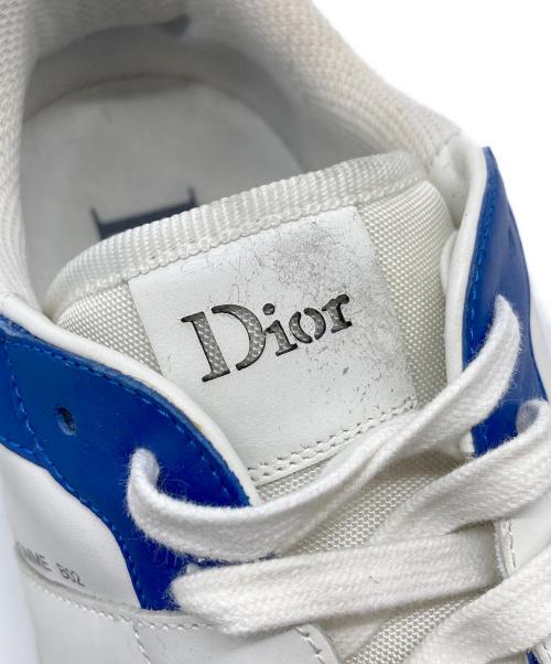 DIOR HOMME（ディオール オム）DIOR HOMME (ディオール オム) B02スニーカー　ローカットスニーカー　イタリア製 ホワイト×ブルー サイズ:42の古着・服飾アイテム