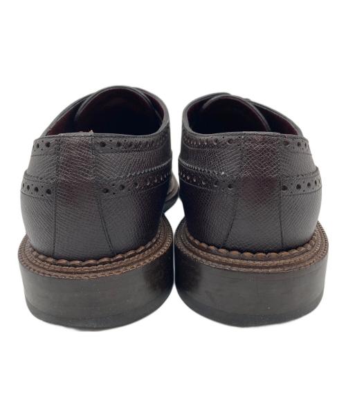 LOUIS VUITTON（ルイ ヴィトン）LOUIS VUITTON (ルイ ヴィトン) LVロゴ ウィングチップシューズ　レザーシューズ　 ブラウン サイズ:8の古着・服飾アイテム