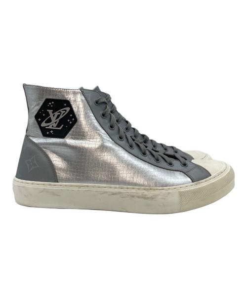 LOUIS VUITTON（ルイ ヴィトン）LOUIS VUITTON (ルイ ヴィトン) Galaxy Tattoo Sneaker  ハイカットスニーカー メタリックシルバー サイズ:7 1/2の古着・服飾アイテム